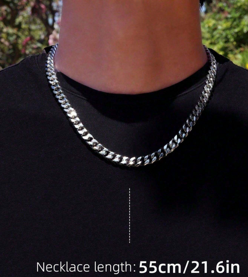 55cm, Stainless Steel Chain