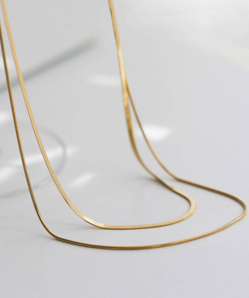 Nooxian 2pcs/set Minimalist Chain Necklace